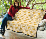 Cheese Pattern Premium Quilt
