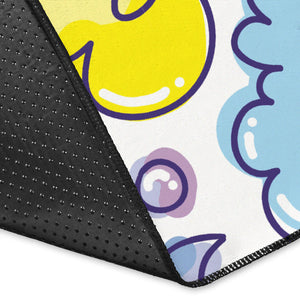 Duck Toy Pattern Print Design 01 Area Rug