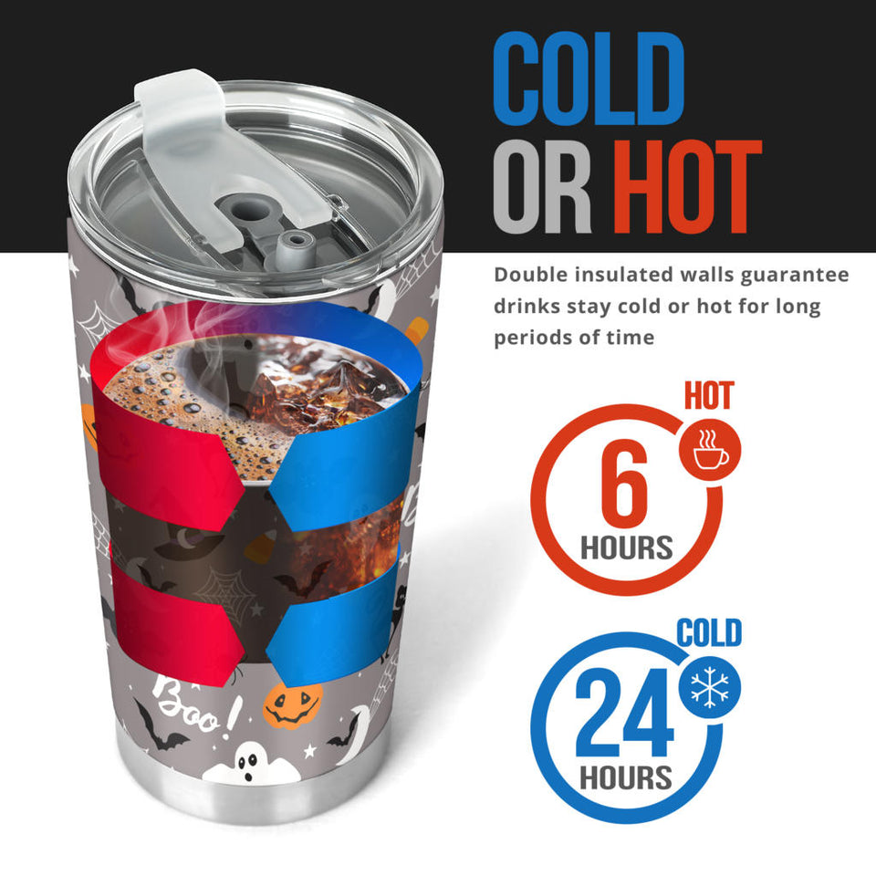 Halloween Design Pattern Tumbler
