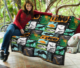 Dinosaurs Print Pattern Premium Quilt