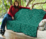 Math Pattern Print Design 01 Premium Quilt