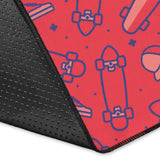 Skate Board Pattern Print Design 01 Area Rug
