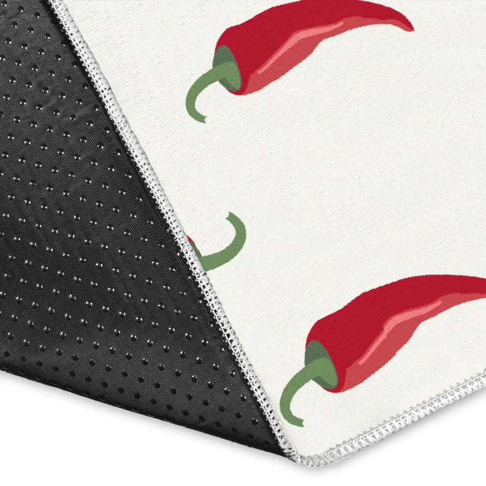 Chili Peppers Pattern Area Rug
