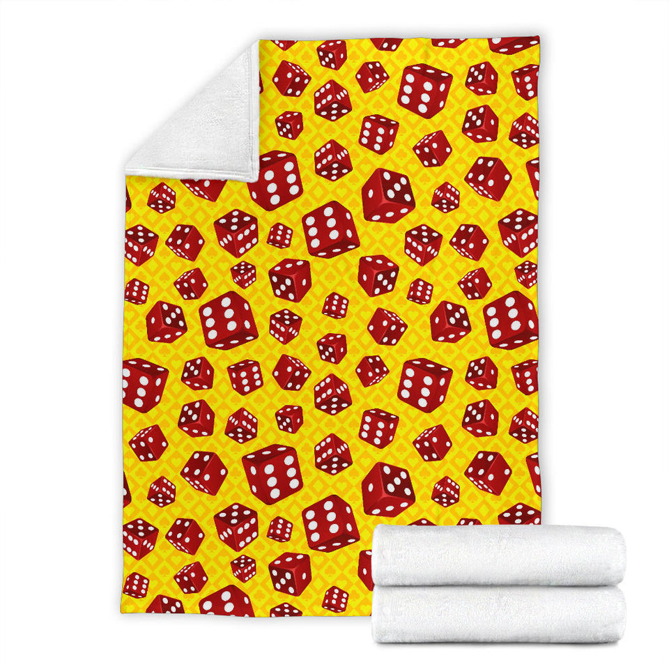Dice Pattern Print Design 04 Premium Blanket
