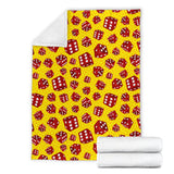 Dice Pattern Print Design 04 Premium Blanket