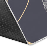 Gold Ginkgo Leaves Area Rug