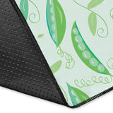 Green Peas Pattern Print Design 01 Area Rug