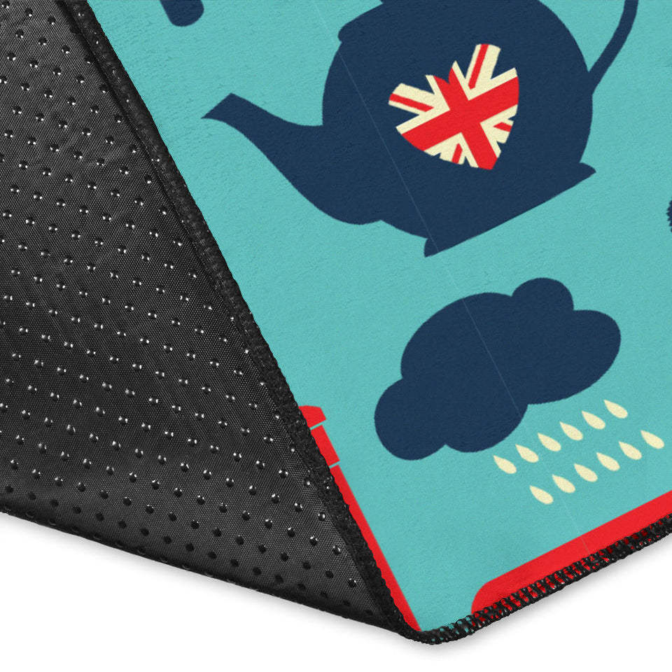 British Pattern Print Design 04 Area Rug