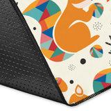 Squirrel Pattern Print Design 04 Area Rug