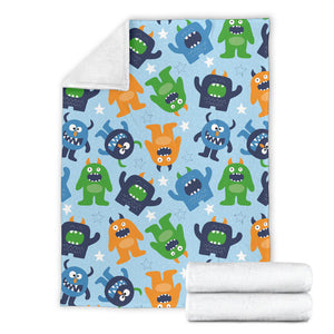 Alien Pattern Print Design 04 Premium Blanket
