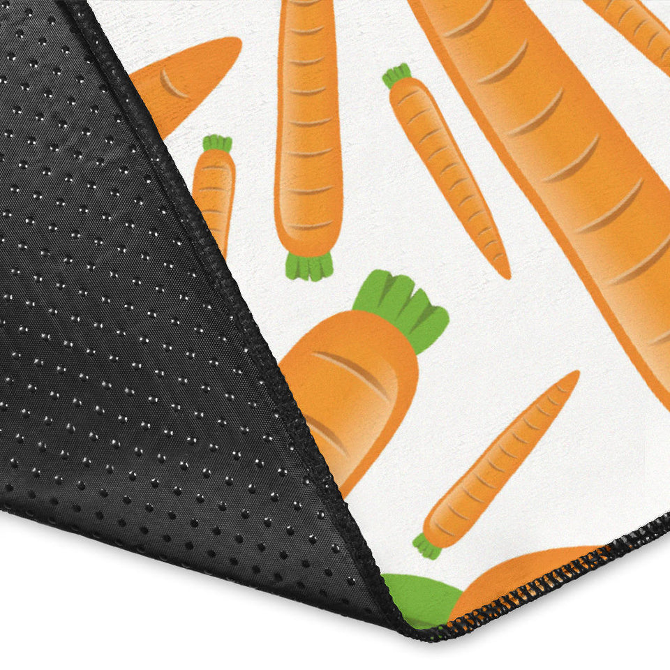 Carrot Pattern Print Design 02 Area Rug