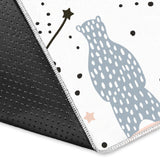 Polar Bears Star Poka Dot Pattern Area Rug