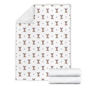 Greyhound Pattern Print Design 05 Premium Blanket