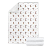 Greyhound Pattern Print Design 05 Premium Blanket