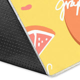 Grapefruit Yellow Background Area Rug