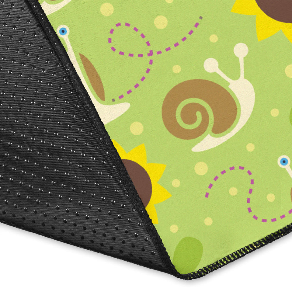 Snail Pattern Print Design 01 Area Rug