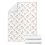 Jack Russel Pattern Print Design 05 Premium Blanket