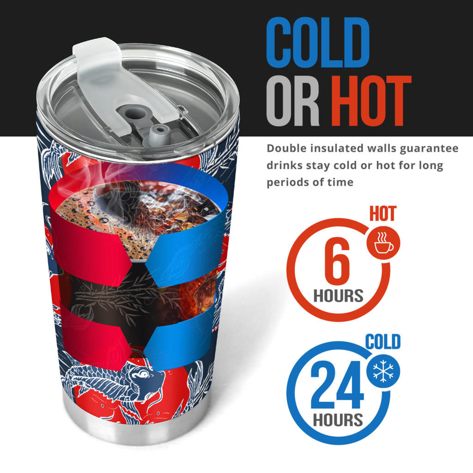 Koi Fish Carp Fishs Hand Drawn Japanese Art Tumbler