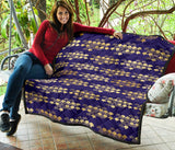 Beautiful Japanese Fan Pattern Premium Quilt