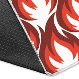 Fire Flame Symbol Design Pattern Area Rug