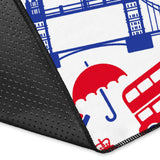 British Pattern Print Design 01 Area Rug