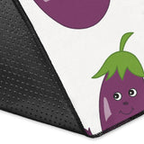 Eggplant Pattern Print Design 01 Area Rug
