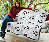 Cute Cows Pattern Premium Quilt