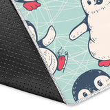 Cute Penguin Pattern Area Rug