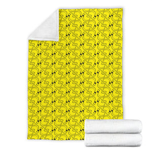 Duck Toy Pattern Print Design 02 Premium Blanket