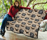 Beagle Pattern Premium Quilt