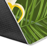 Banana Palm Leaves Pattern Area Rug