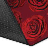 Rose Pattern Print Design 03 Area Rug