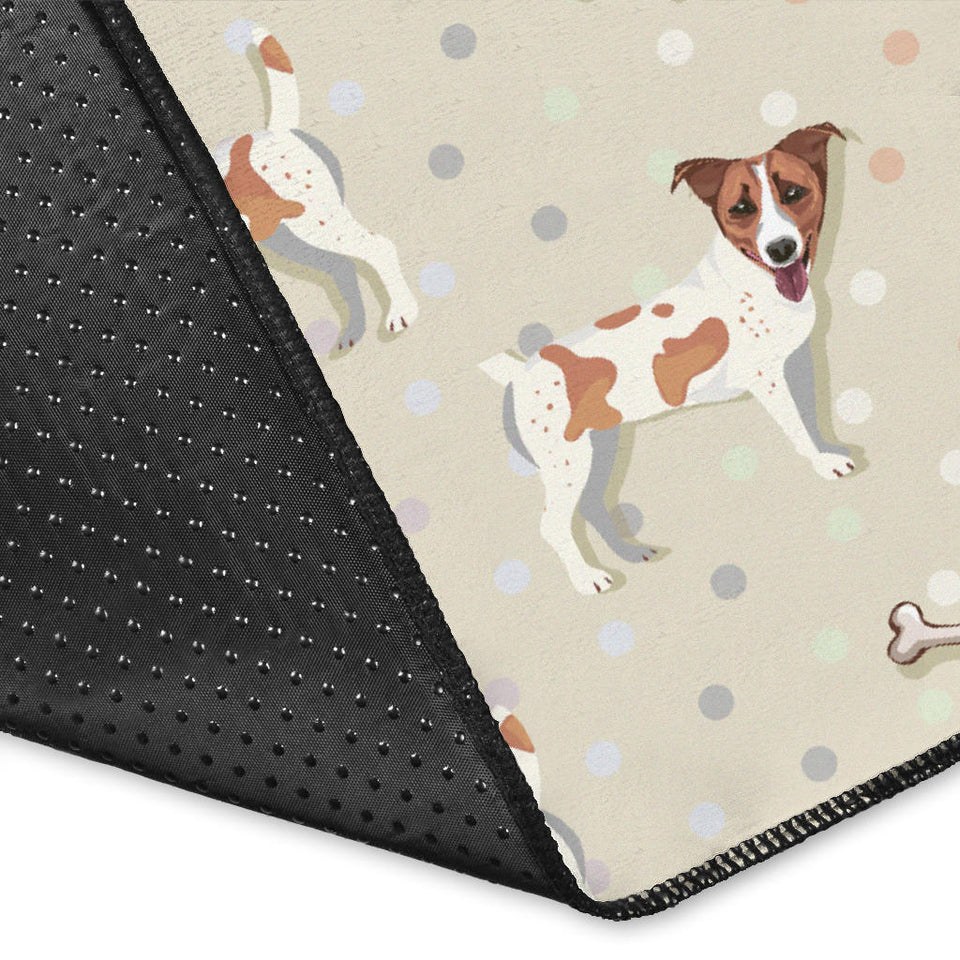 Jack Russel Pattern Print Design 02 Area Rug