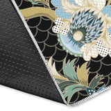 Japanese Crane Ornament Elements Area Rug