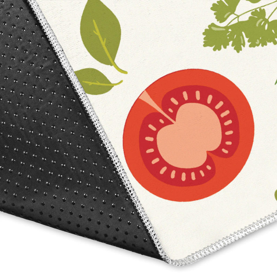 Tomato Pattern Area Rug