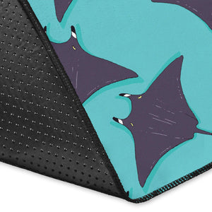 Stingray Pattern Print Design 02 Area Rug