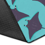 Stingray Pattern Print Design 02 Area Rug