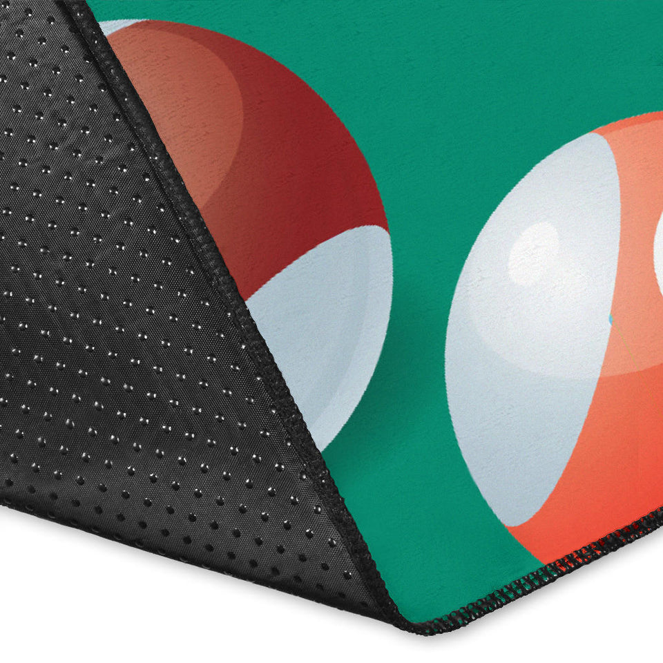 Billiard Ball Pattern Print Design 01 Area Rug