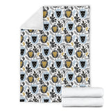Lion Pattern Print Design 05 Premium Blanket