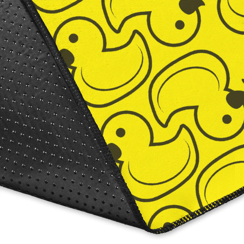 Duck Toy Pattern Print Design 02 Area Rug