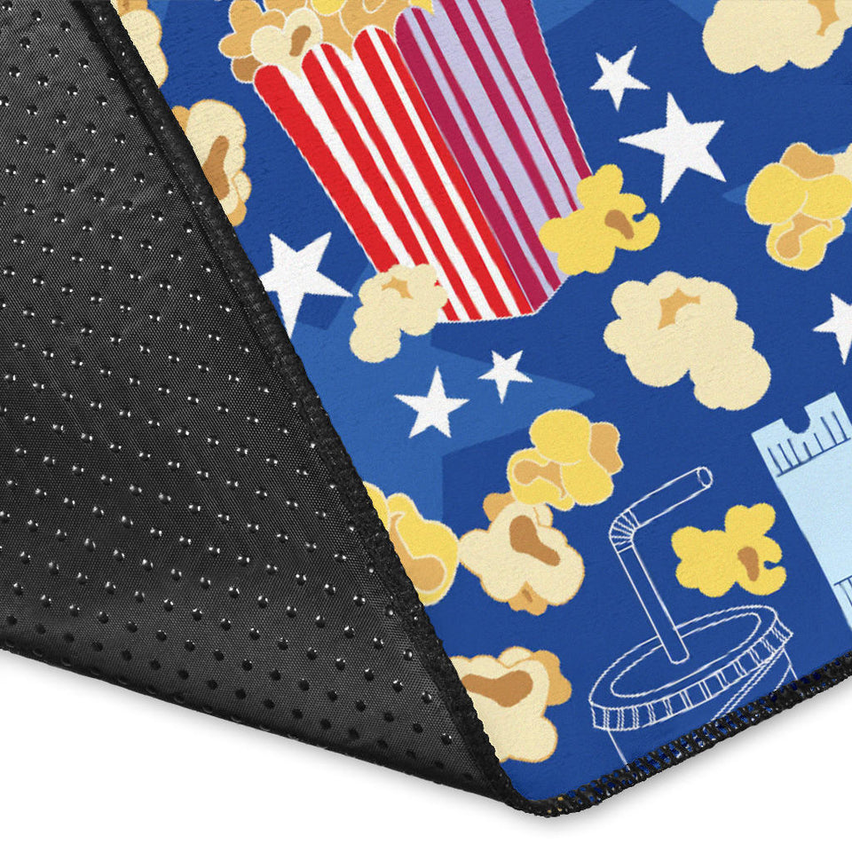 Popcorn Pattern Print Design 01 Area Rug