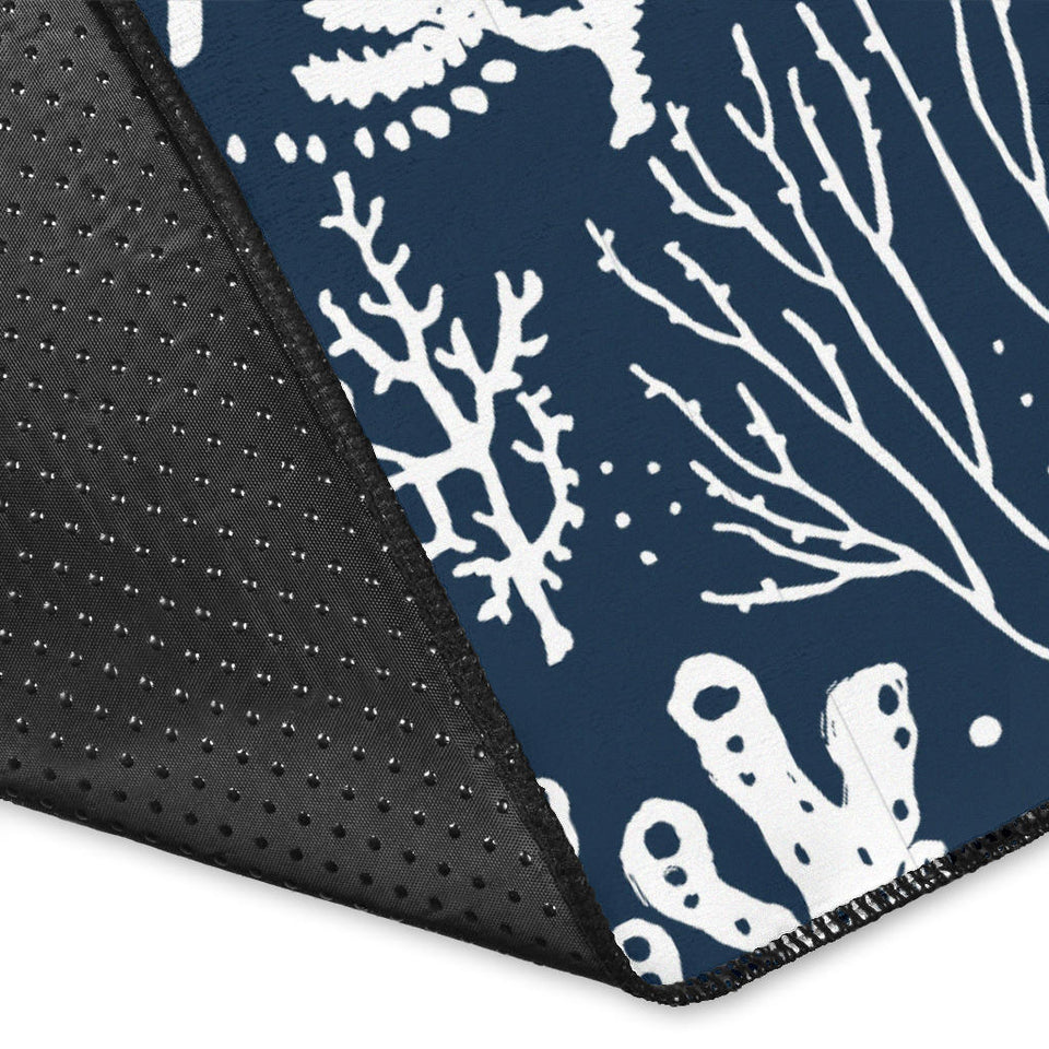 Coral Reef Pattern Print Design 05 Area Rug