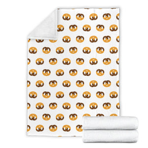 Pretzels Pattern Print Design 02 Premium Blanket