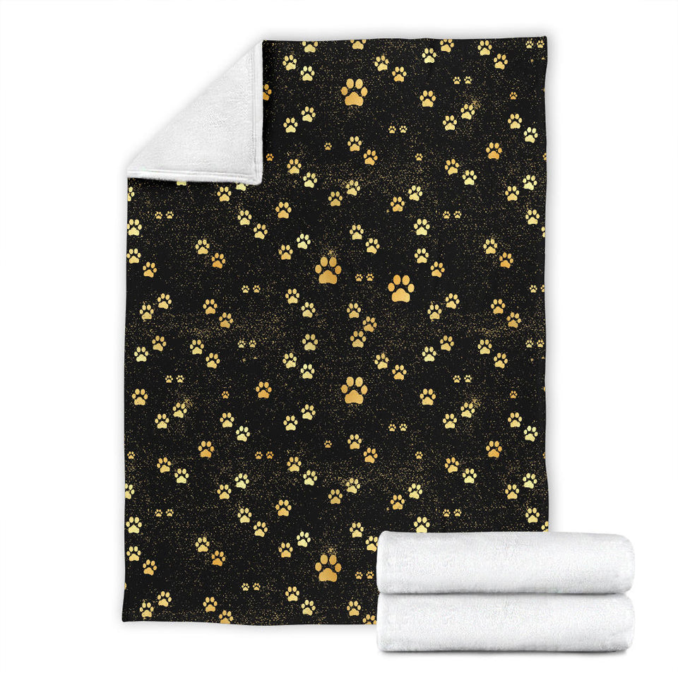 Dog Paws Pattern Print Design 05 Premium Blanket