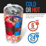 Tropical Grapefruit Pattern Tumbler