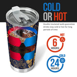 Gold Dragon Pattern Tumbler
