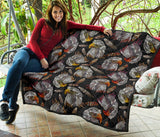 Eagle Pattern Print Design 05 Premium Quilt