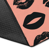 Lips Pattern Print Design 02 Area Rug