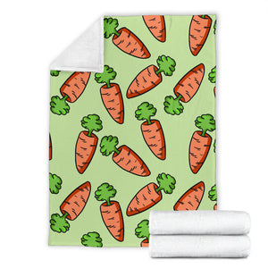Carrot Pattern Print Design 05 Premium Blanket