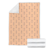 Engine Piston Cream Background Pattern Print Design 04 Premium Blanket